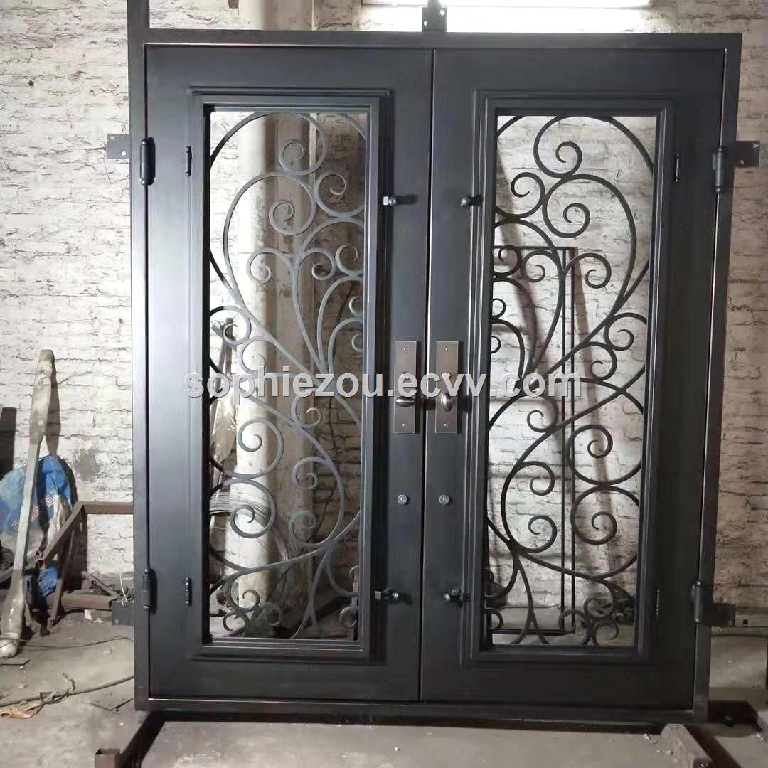 wrought iron door EBD008Bwrought iron security door iron entry dooriron entrance doormain doorssteel doors