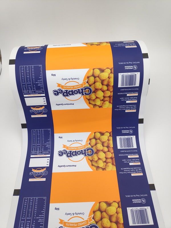 Peanut packing film roll food packing film