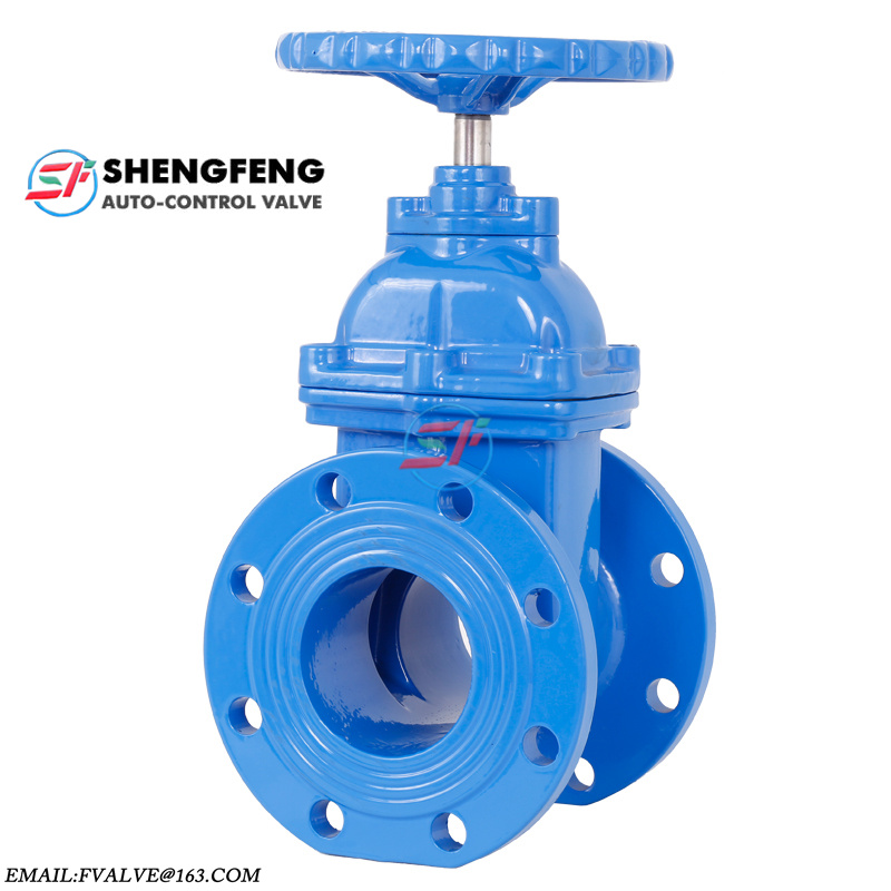 DIN3202 F4 PN16 PN10 light type good price ductile iron DN200 DN100 DN80 DN50 gate valve