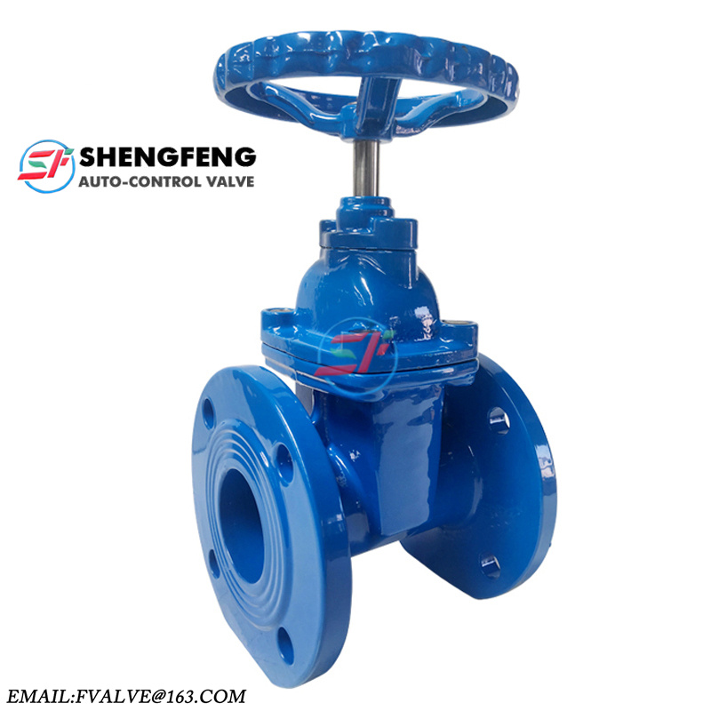 DIN3202 F4 cast iron resilient seated gate valve DN50 DN100