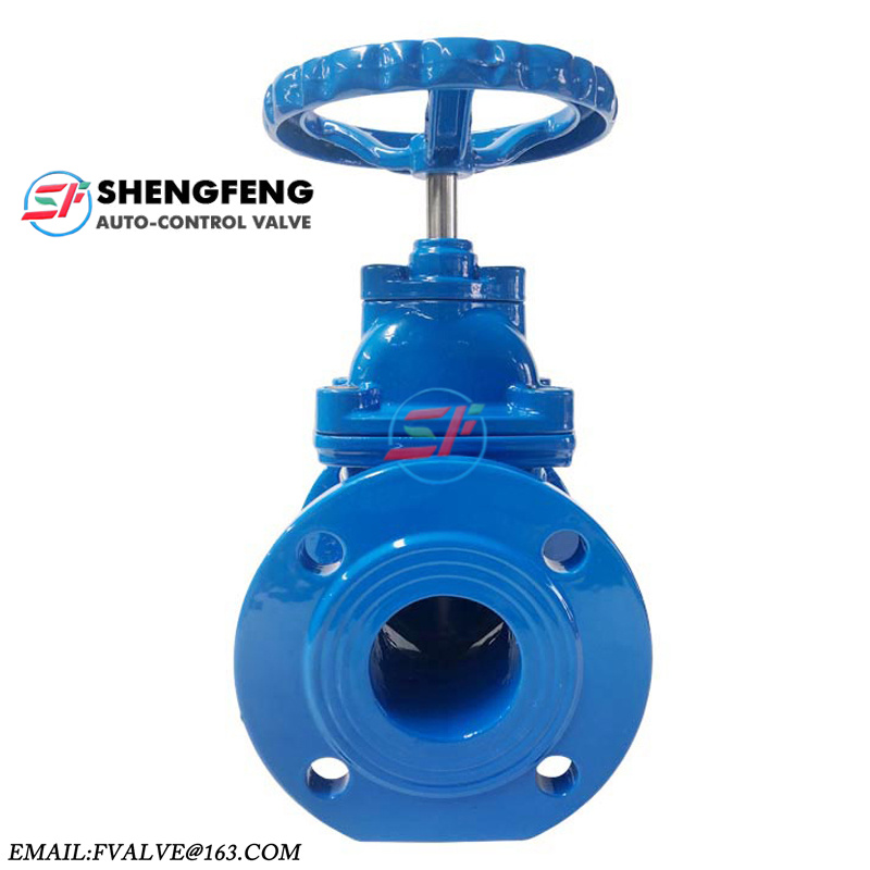 DIN3202 F4 cast iron resilient seated gate valve DN50 DN100