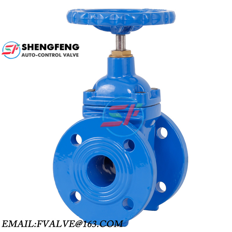 DIN3352 F4 PN16 heavy type Cast ductile iron GGG50 resilient seated gate valve