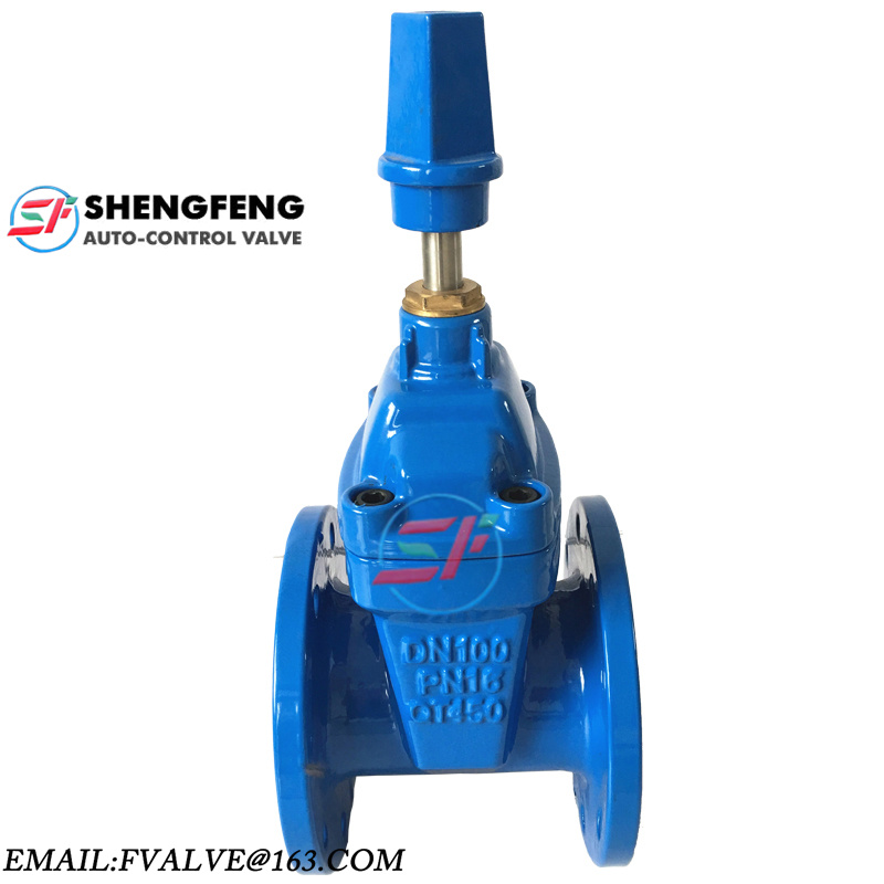 DIN F4 Directly buried underground PN16 PN10 Square cap GGG50 GGG40 GG25 Water gate valve