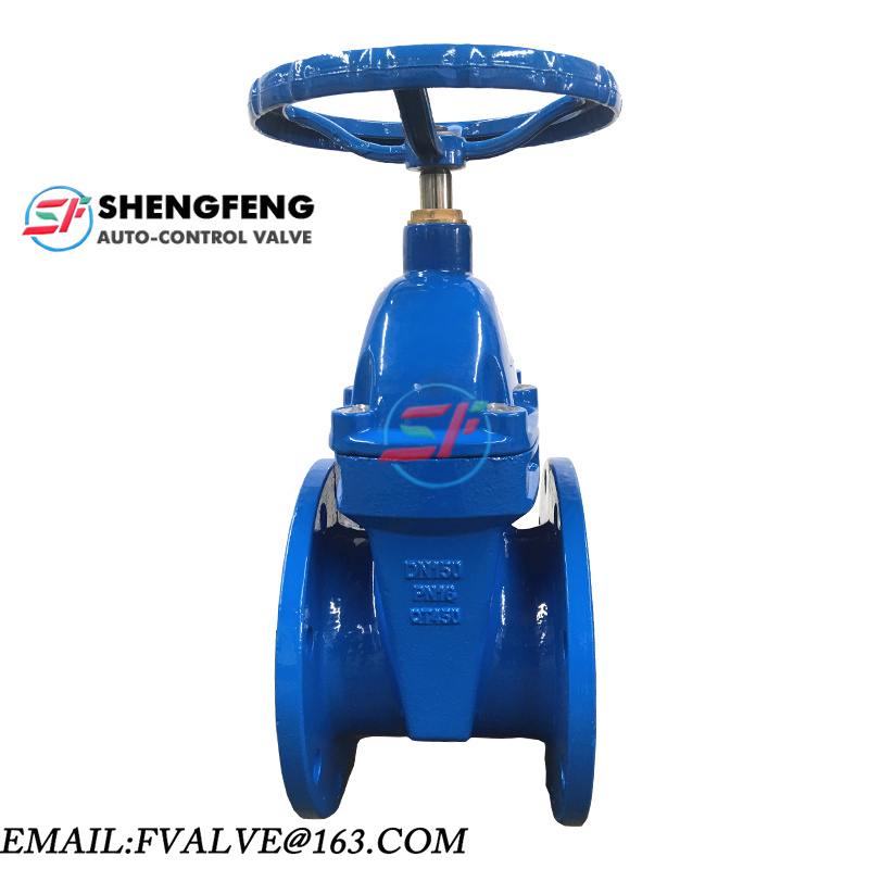 DN150 PN16 BRASS NUT CAST IRON RESILIENT SEAT GATE VALVE