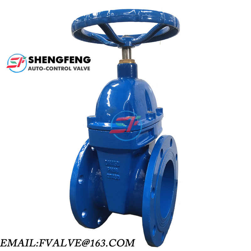 DN150 PN16 BRASS NUT CAST IRON RESILIENT SEAT GATE VALVE