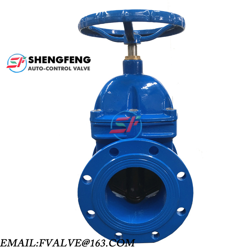 DN150 PN16 BRASS NUT CAST IRON RESILIENT SEAT GATE VALVE