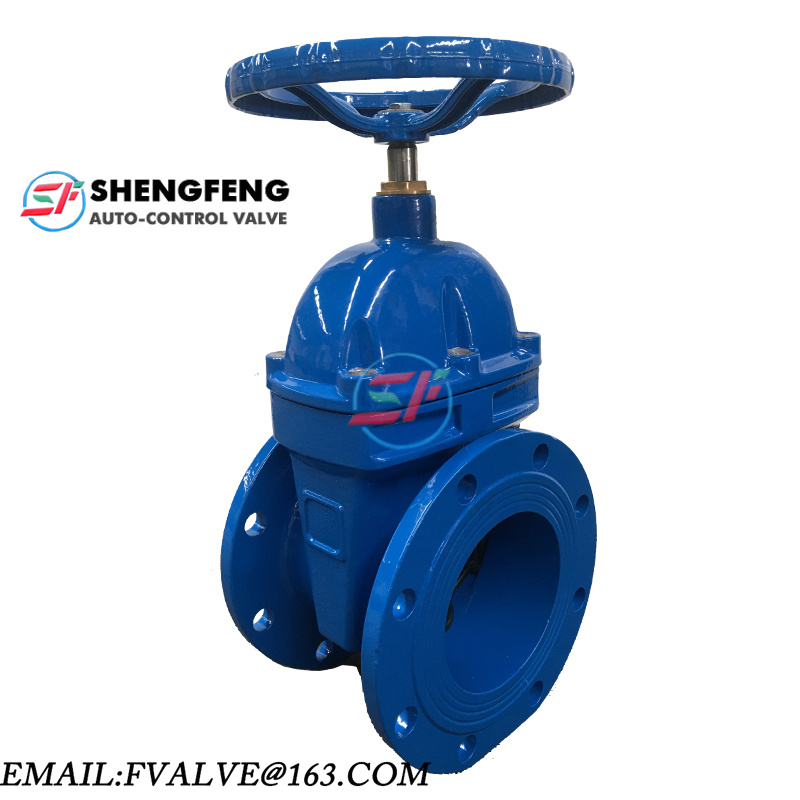 DN150 PN16 BRASS NUT CAST IRON RESILIENT SEAT GATE VALVE