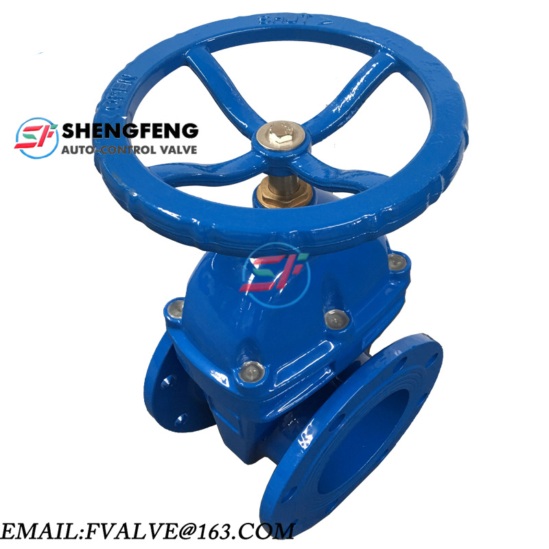 DN150 PN16 BRASS NUT CAST IRON RESILIENT SEAT GATE VALVE