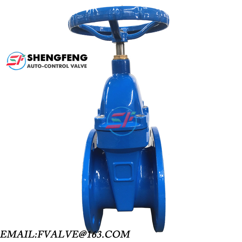 DN150 PN16 BRASS NUT CAST IRON RESILIENT SEAT GATE VALVE