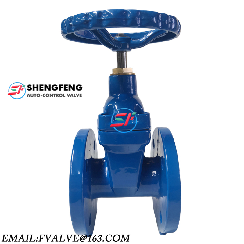 DIN F4 GGG50 DN100 ductile iron gate valve