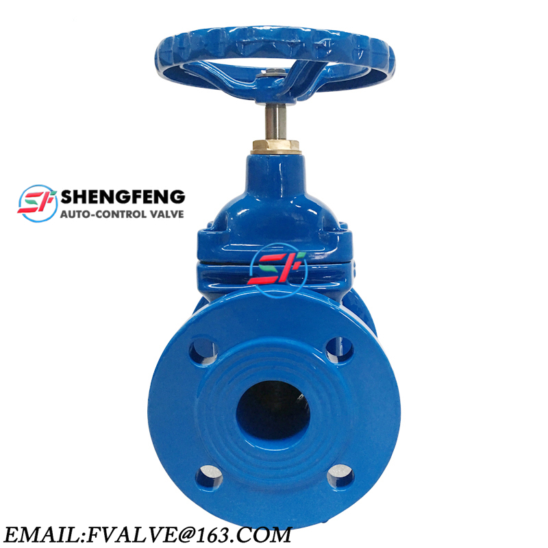 DIN F4 GGG50 DN100 ductile iron gate valve