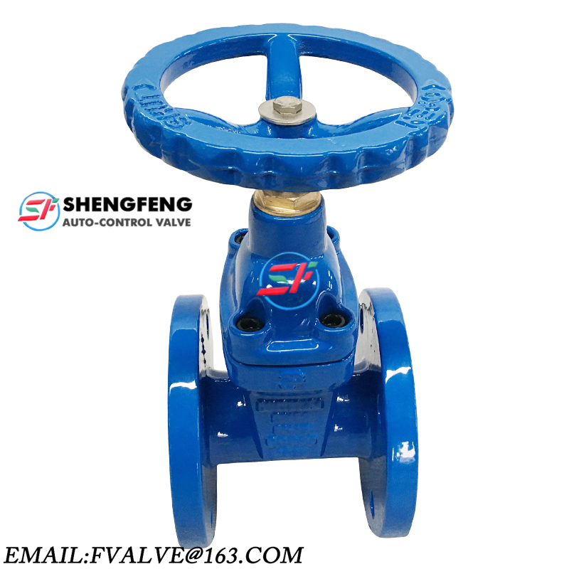 DIN F4 GGG50 DN100 ductile iron gate valve