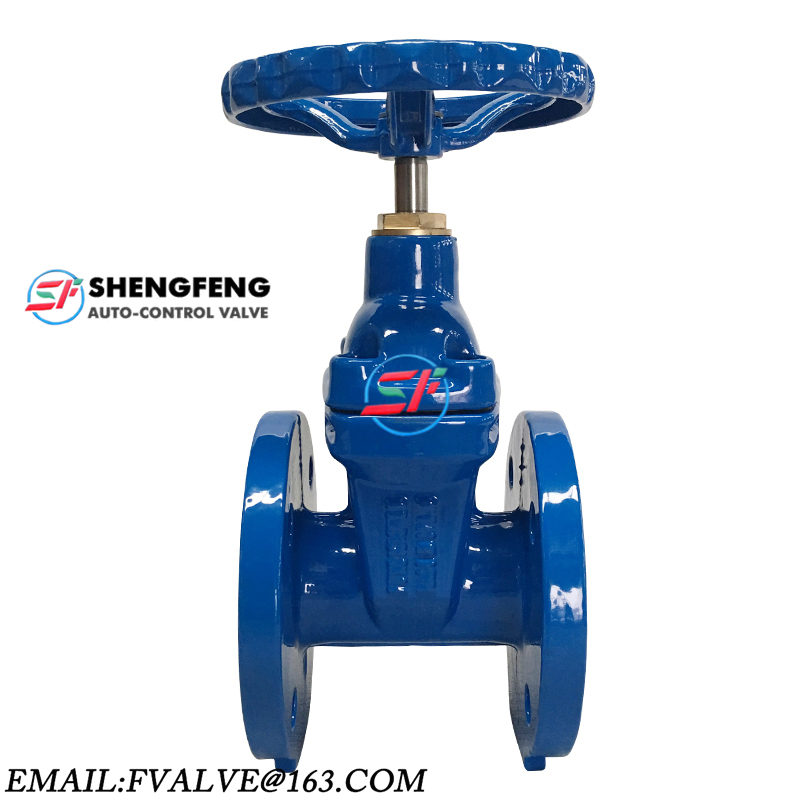 DIN F4 GGG50 DN100 ductile iron gate valve