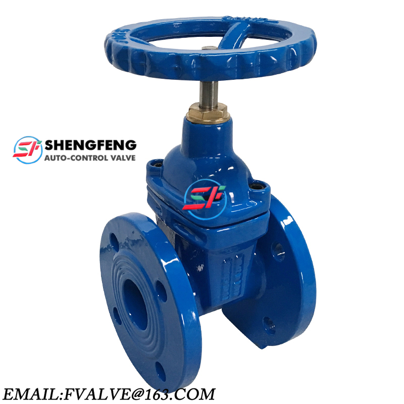 DIN F4 GGG50 DN100 ductile iron gate valve