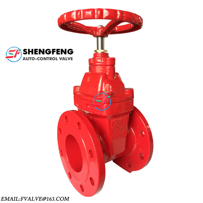 DIN F4 heavy type hot water silical gel disc GGG50 QT450 PN16 PN10 PN25 Gate valve for water project