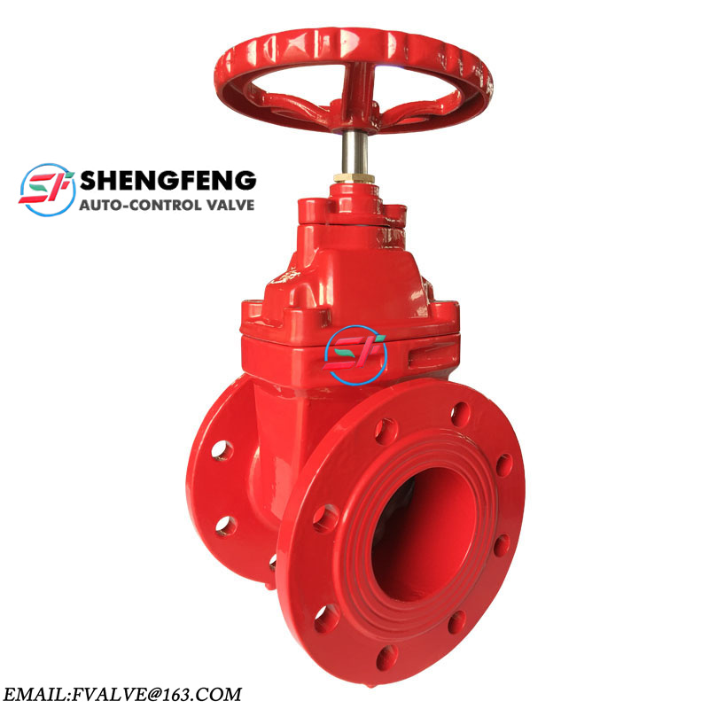 DIN F4 heavy type hot water silical gel disc GGG50 QT450 PN16 PN10 PN25 Gate valve for water project