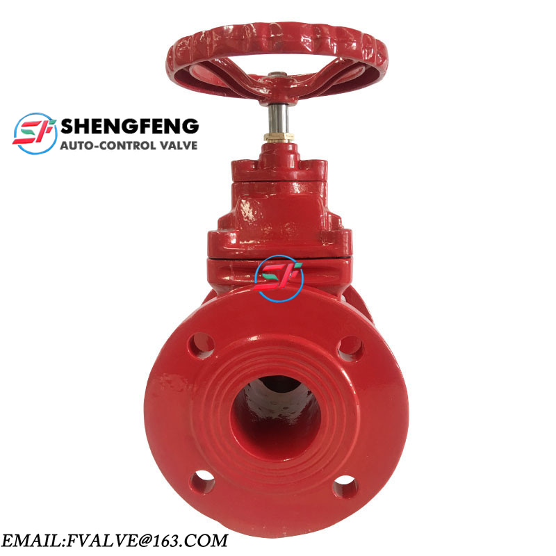 DN50 RED COLOR Small brass nut PN16 good quality low price cast steel EDPM DISC soft seated gate valve made in China