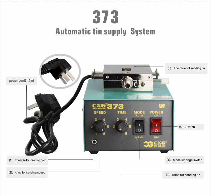 CXG802 hot air soldering desoldering SMD rework station 1 the design of soldering station with vacuum dimension is sma