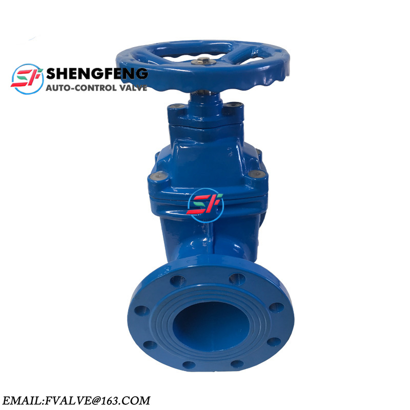DIN3302 F5 PN16 cast iron water sluice resilient seat wedge gate valve with prices