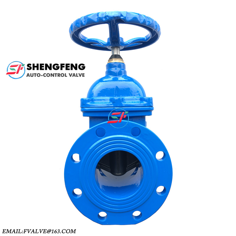 DIN3352 DN100 DIN F4 NRS Resilient seat ductile iron gate valve