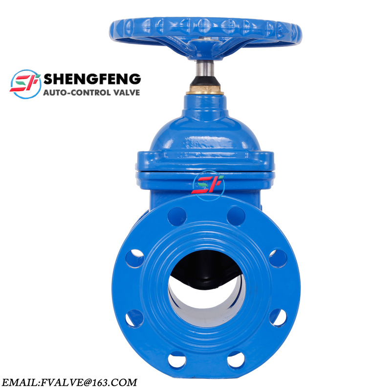 DIN3352 DN100 DIN F4 NRS Resilient seat ductile iron gate valve