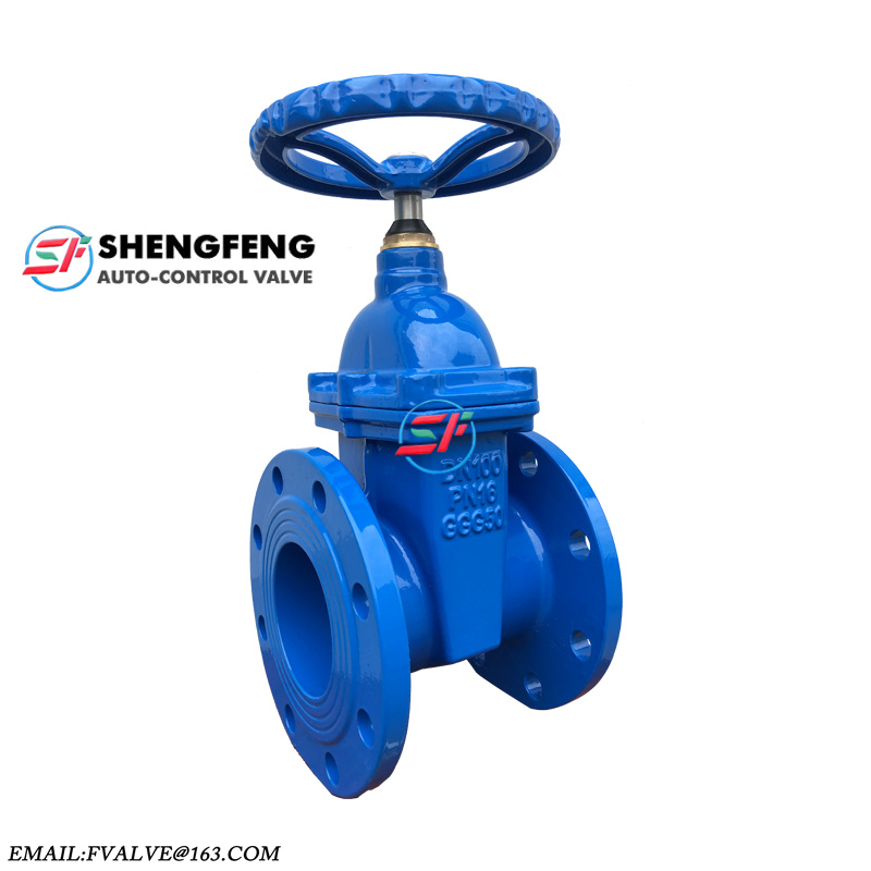 DIN3352 DN100 DIN F4 NRS Resilient seat ductile iron gate valve