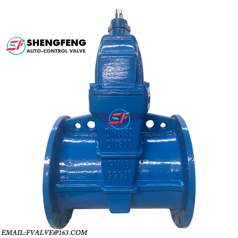DIN3352 F5 PN16 PN25 Resilient seated ductile iron wedge gate valves