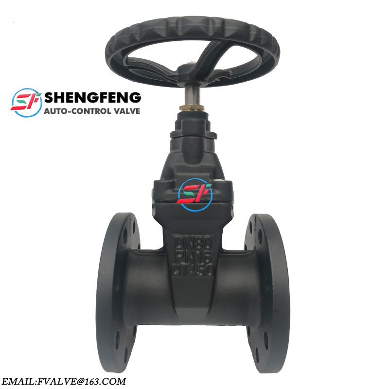 BS5163 PN16 DN80 GGG50 Resilient Seated ductile iron Gate Valve factory