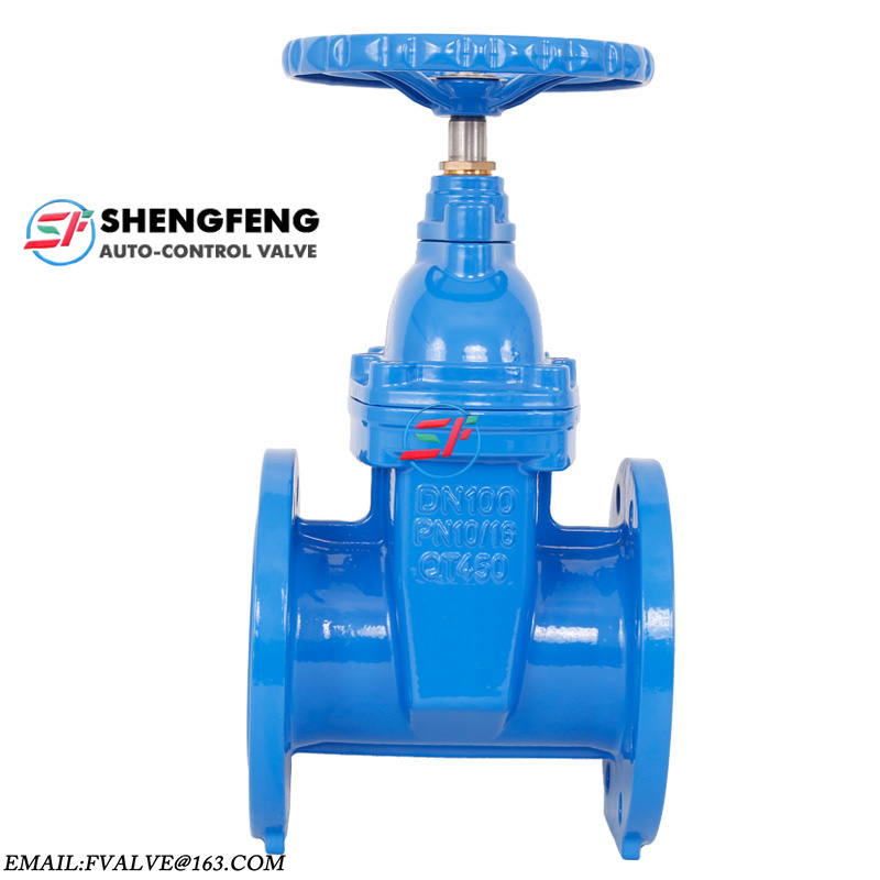 Shengfeng brand BS5163 ductile iron Resilient Seat GGG50 sluice gate valve