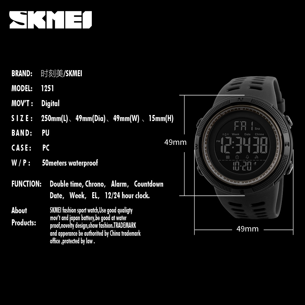 Original brand SKMEI Good Quality sport digital wrist watch wristwatches