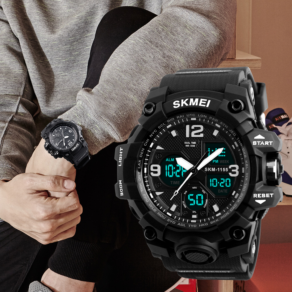 Famous brand SKMEI chronograph watch men sport digital watch