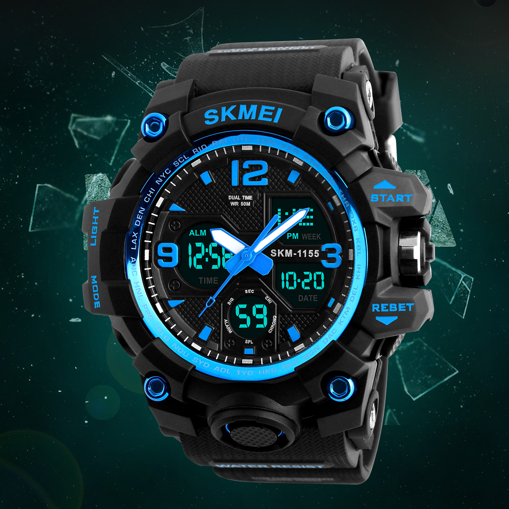 Famous brand SKMEI chronograph watch men sport digital watch