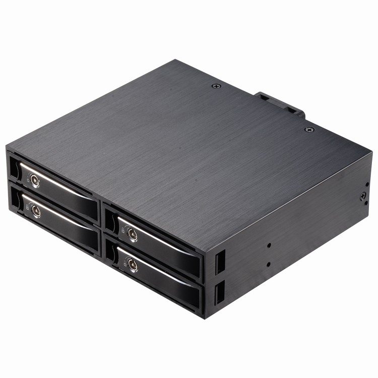 25in Four Bay aluminum drive case SATA internal hdd mobile rack for backplane enclosure