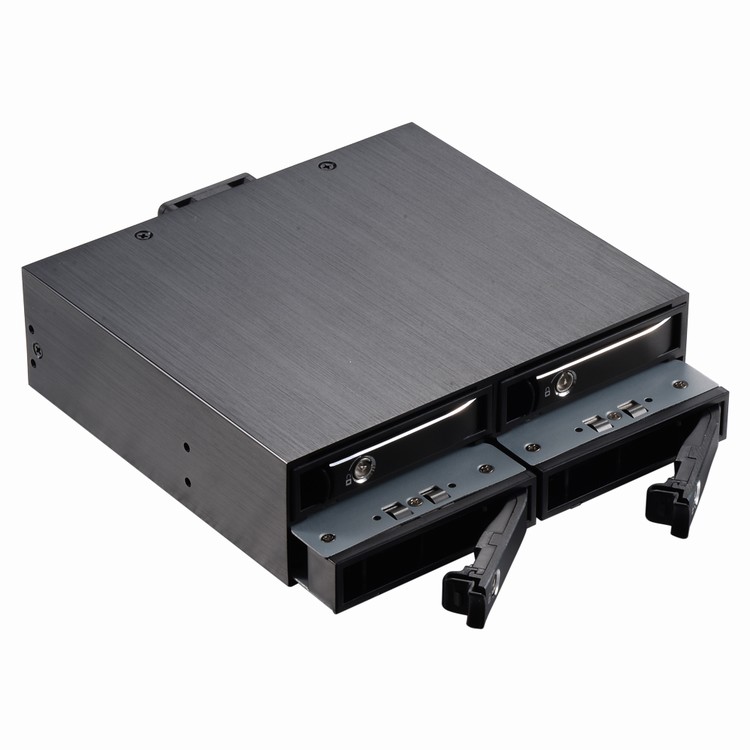 25in Four Bay aluminum drive case SATA internal hdd mobile rack for backplane enclosure