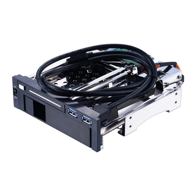 Unestech 2535in DualBay SATA USB30 hot swap Hdd mobile rack fror optical bay