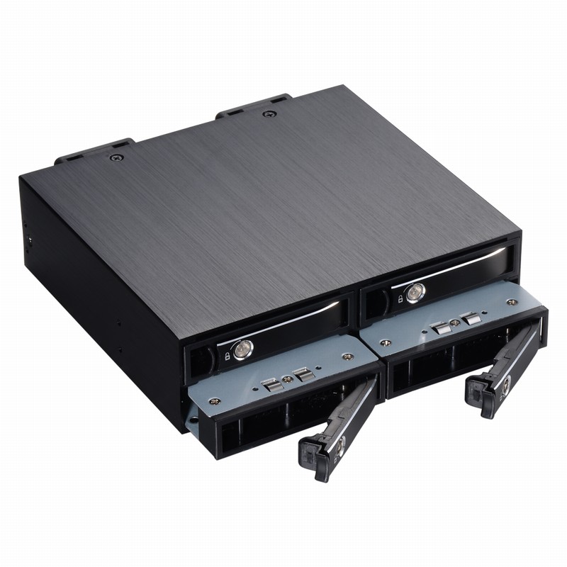 Unestech 25in 4Bay SATA Hot swap mini SAS Interface HDD SSD Mobile Rack with lock design
