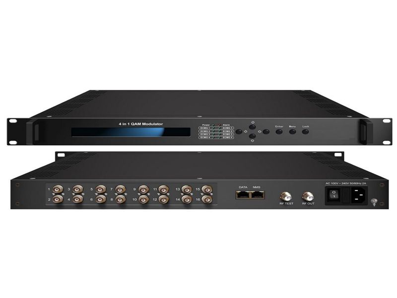 4 in 1 muxscrambling QAM Modulator