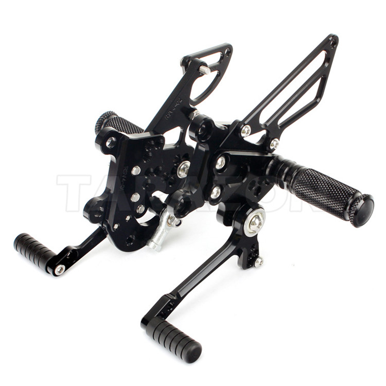 Aluminum Alloy Adjustable Rear Sets Footrest Pedals For GSXR 600 750 1000