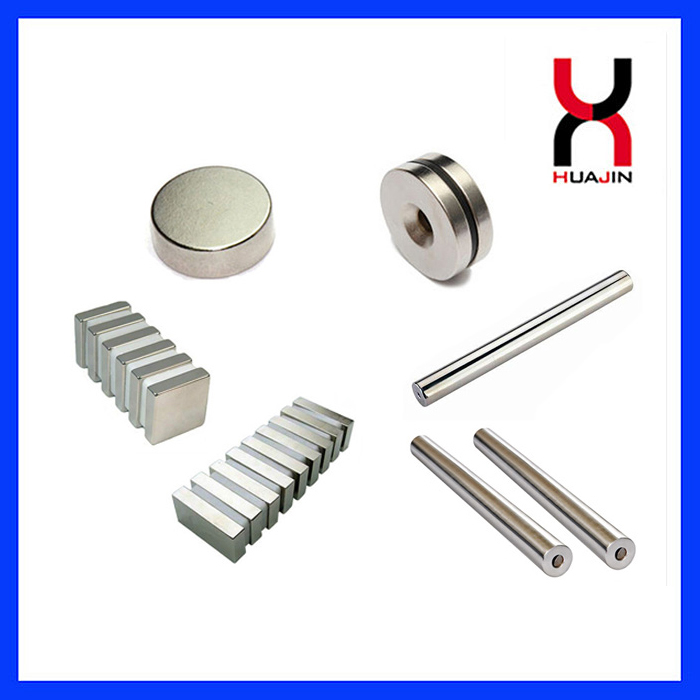 Permanent Sintered Rare Earth Neodymium Magnetic Material Strong DiscBlockCylinderCountersunkArc NdFeB Magnet RodRi