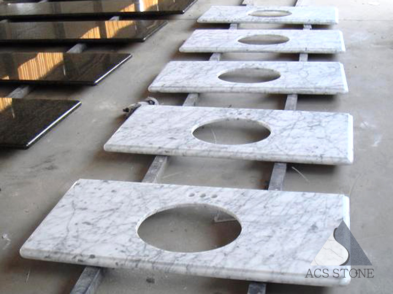 Italy Carrara White Marble vanity top
