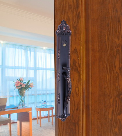 Solid Brass mortise door handle door Lock W16