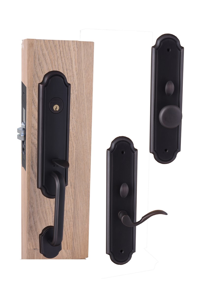 Solid Brass mortise entry door handle Lock W06