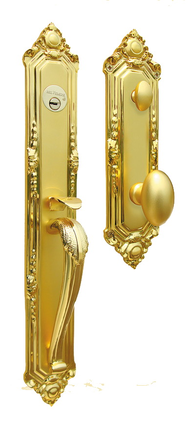 Solid Brass tubular entry door handle door Lock F08 Solid Brass tubular entry door handle door Lock F08