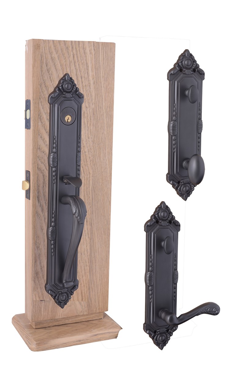 Solid Brass tubular entry door handle door Lock F08 Solid Brass tubular entry door handle door Lock F08