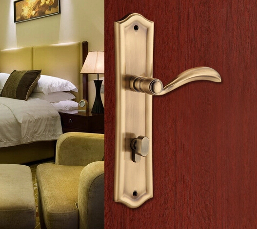 Solid brass Mortise door handle lock E0625