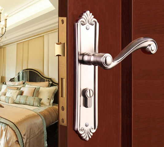 Solid brass Mortise door handle lock E2826
