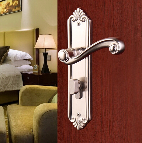 Solid brass Mortise door handle lock E2826