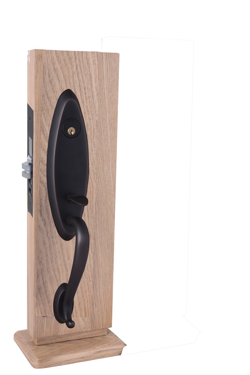 Solid brass mortise entry door handle Lock W01