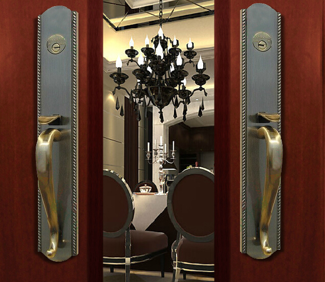 solid Brass mortise entry door handle door Lock W10 solid Brass mortise entry door handle door Lock W10