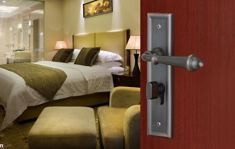 solid brass Mortise door Handle lock E2727
